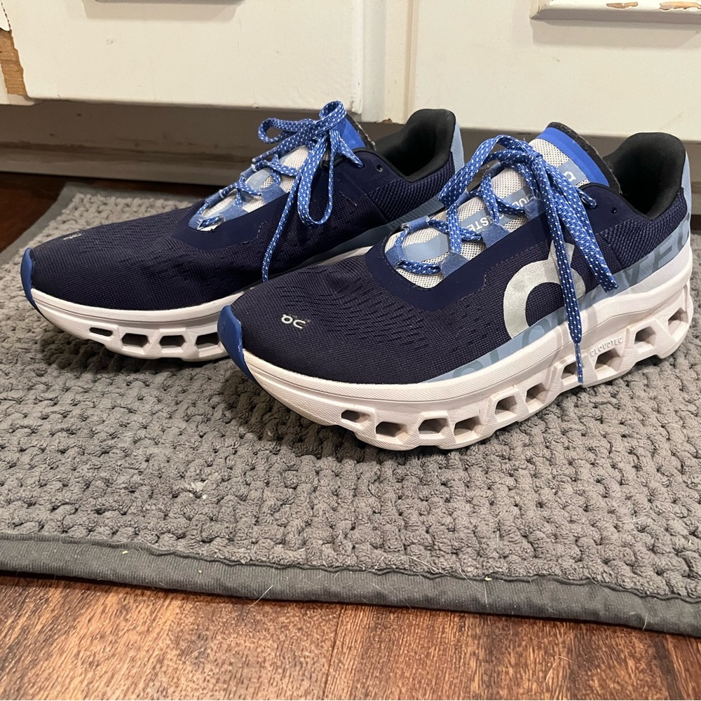 On Running Dark Blue and Light Blue Sneakers